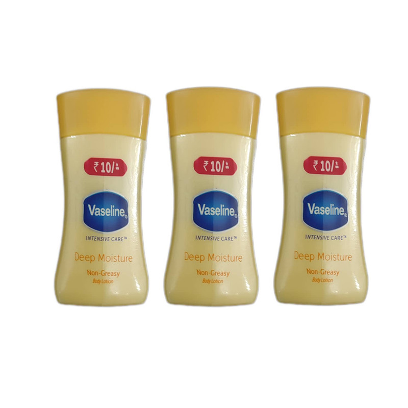 لوسیون بدن وازلین مدل Deep Moisture حجم 20 میلی لیتر مجموعه 3 عددی