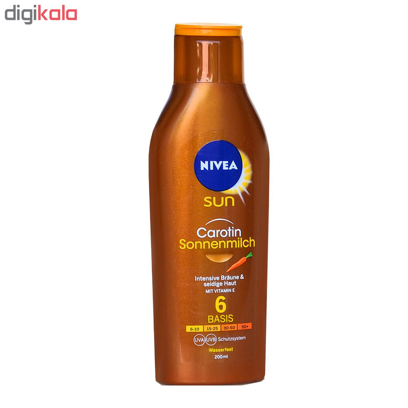 لوسیون آفتاب نیوآ مدل carotin sonnenmilch حجم 200 میلی لیتر