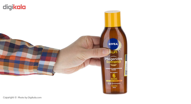روغن برنزه کننده نیوآ مدل Sun با SPF6 حجم 200 میلی لیتر