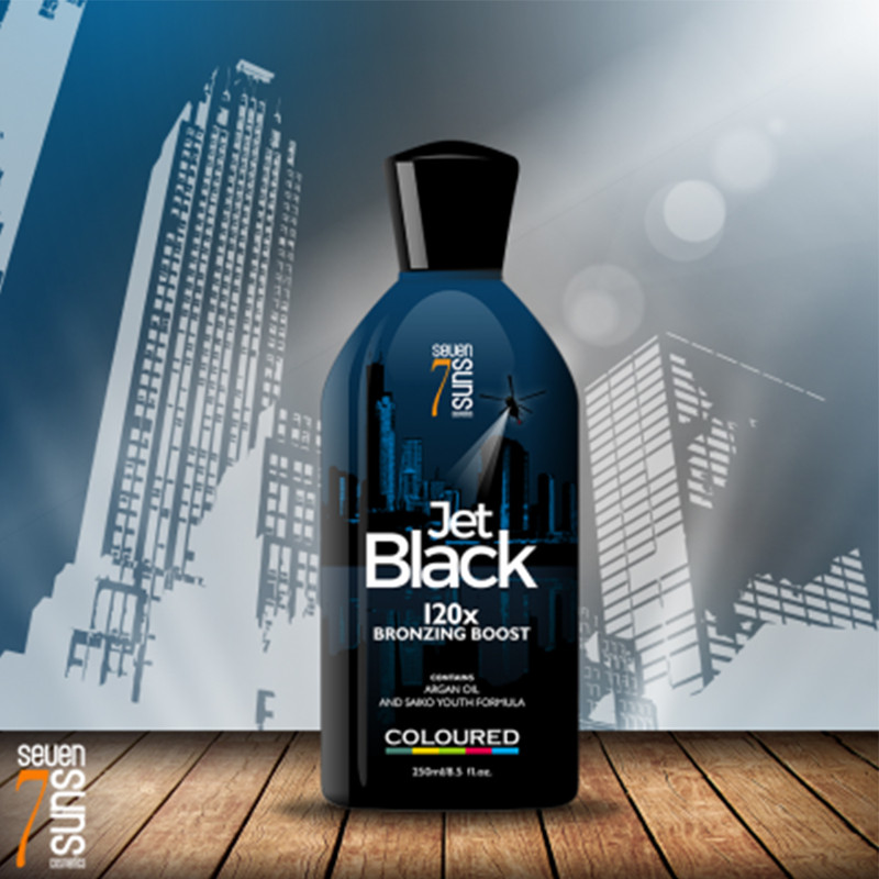 لوسیون سولاریوم سیون سری JET BLACK مدل 120X حجم 250 میلی لیتر