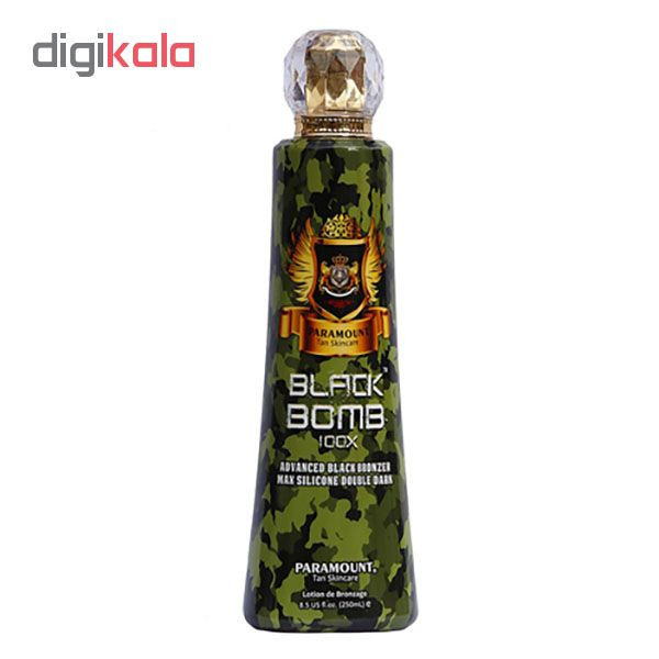 لوسیون سولاریوم بدن پارامونت مدل Black Bomb حجم 250 میلی لیتر