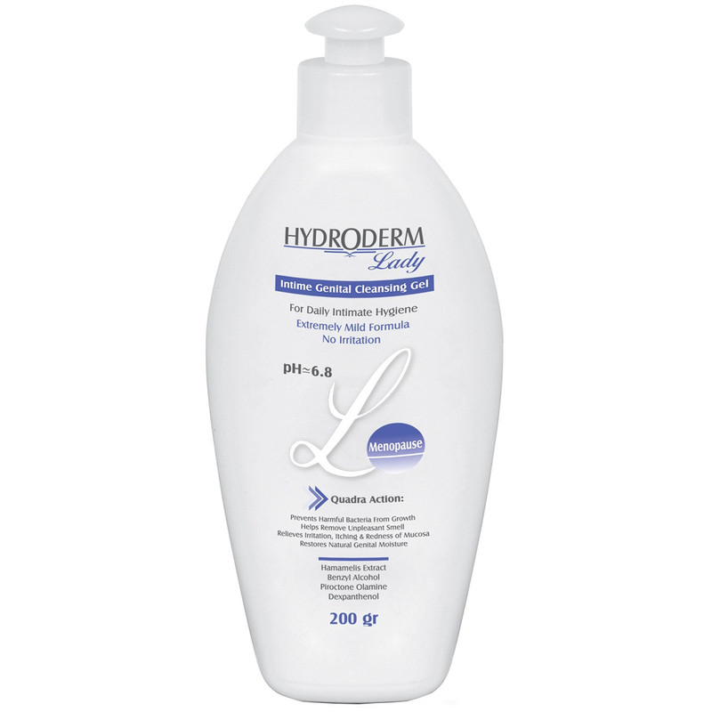 ژل بهداشتی بانوان یائسه هیدرودرم مدل Lady Menopause وزن 200 گرم