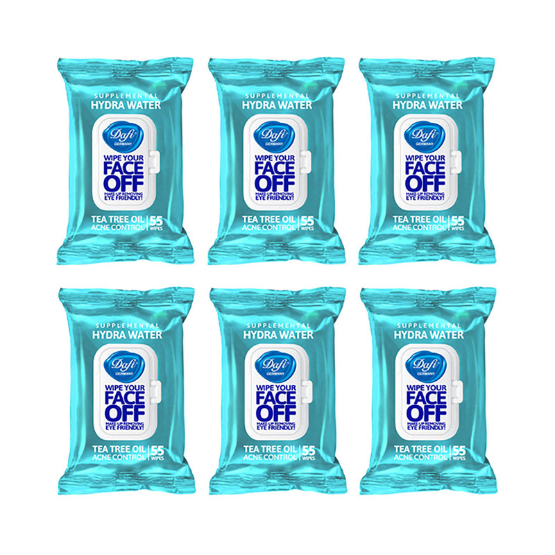 دستمال مرطوب دافی مدل HYDRA WATER مجموعه 6 عددی