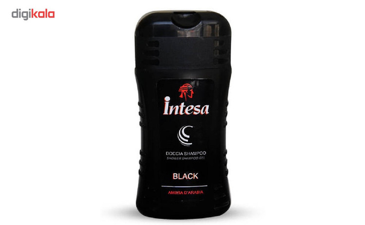 شامپو بدن مردانه اینتسا مدل guarna black حجم 250 میلی لیتر