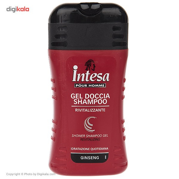 شامپو بدن اینتسا سری Pour Homme مدل Ginseng حجم 250 میلی لیتر