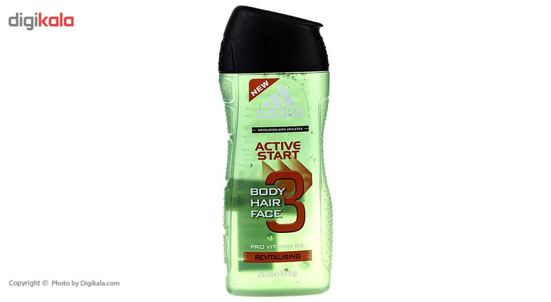 شامپو سر و بدن مردانه آدیداس مدل Active Start حجم 250 میلی لیتر