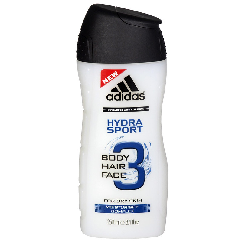 شامپو سر و بدن مردانه آدیداس مدل Hydra Sport حجم 250 میلی لیتر
