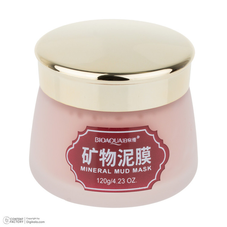 ماسک کرمی صورت و بدن بی آکوا مدل Mineral Mud وزن 120 گرم مناسب انواع پوست، آبرسان، مرطوبکننده، درخشانکننده و آرامشبخش با ویتامینهای تقویتی و بدون رایحه در محفظه شیشهای مناسب استفاده روز و شب