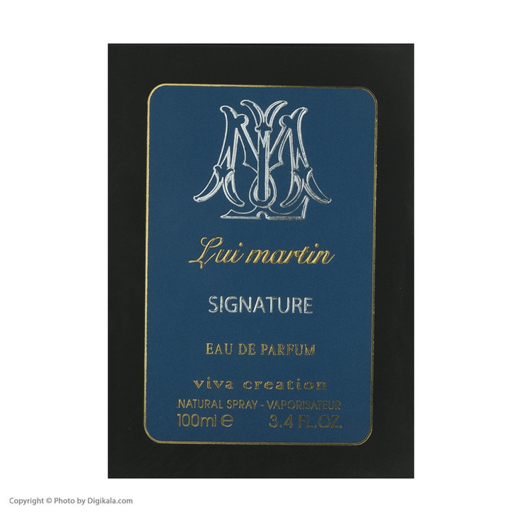 ادو پرفیوم مردانه ویوا کریشن مدل Lui martin SIGNATURE حجم 100 میلی لیتر