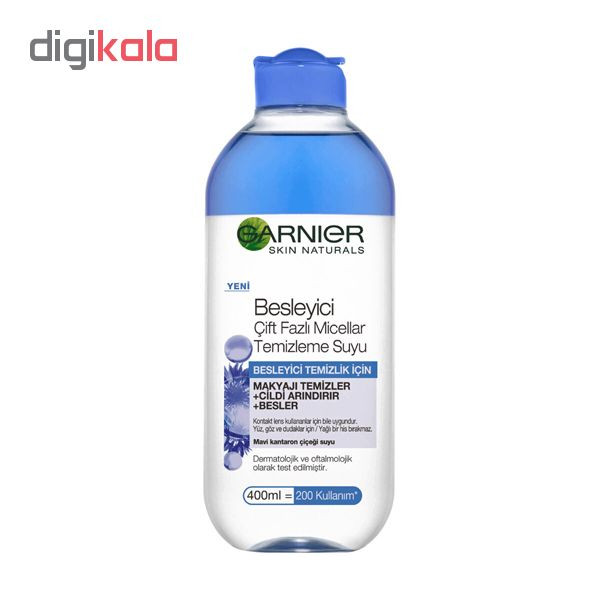 محلول پاک کننده آرایش گارنیه مدل Micellar حجم 400 میلی لیتر