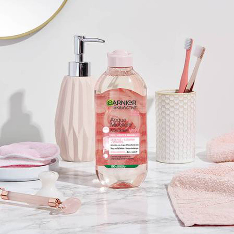 محلول پاک کننده آرایش صورت گارنیه مدل Skin Active Rose حجم 400 میلی لیتر