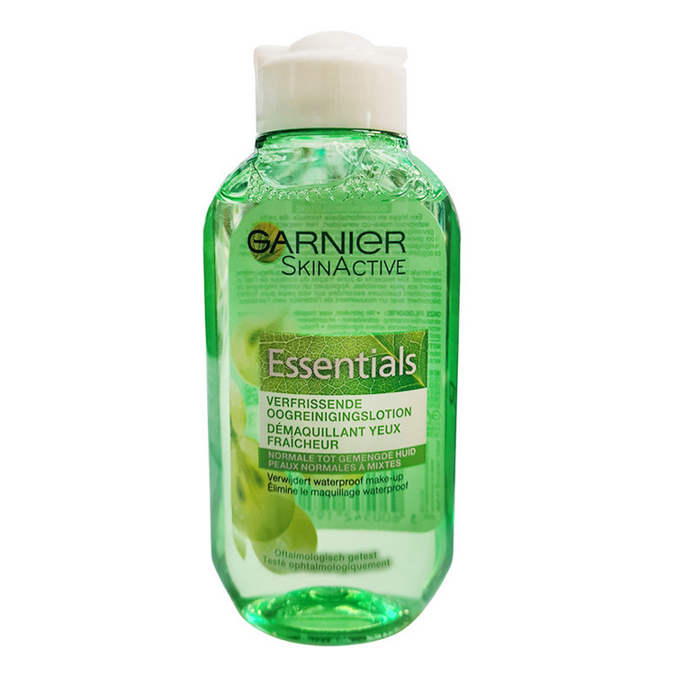 محلول پاک کننده آرایش چشم گارنیه مدل Essentials حجم 125 میلی لیتر