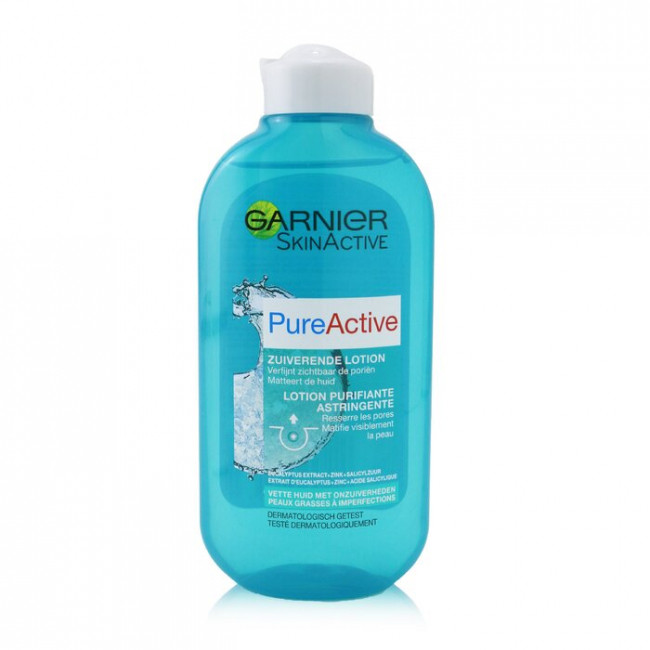 تونیک پاک کننده صورت گارنیه مدل PURE ACTIVE حجم 200 میلی لیتر
