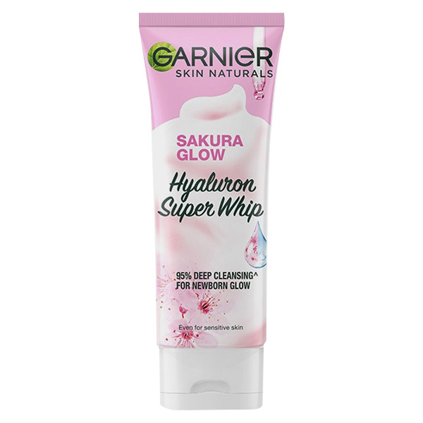 فوم شستشو صورت گارنیه مدل SAKURA GLOW حجم 100 میلی لیتر