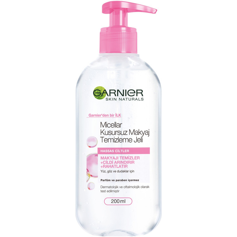 ژل شستشو صورت گارنیه مدل Micellar Kusursuz Makyaj حجم 200 میلی لیتر