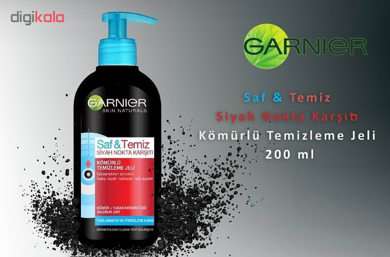 ژل شستشو صورت گارنیه مدل Saf &Temiz حجم 200 میلی لیتر