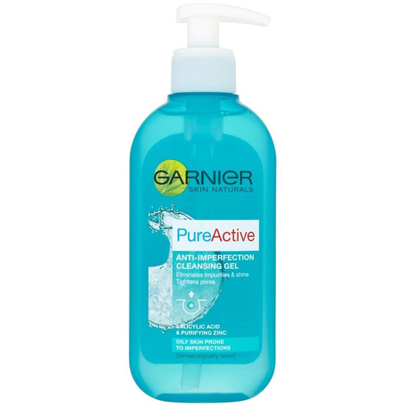 ژل پاک کننده آرایش گارنیه مدل Pure Active حجم 200 میلی لیتر