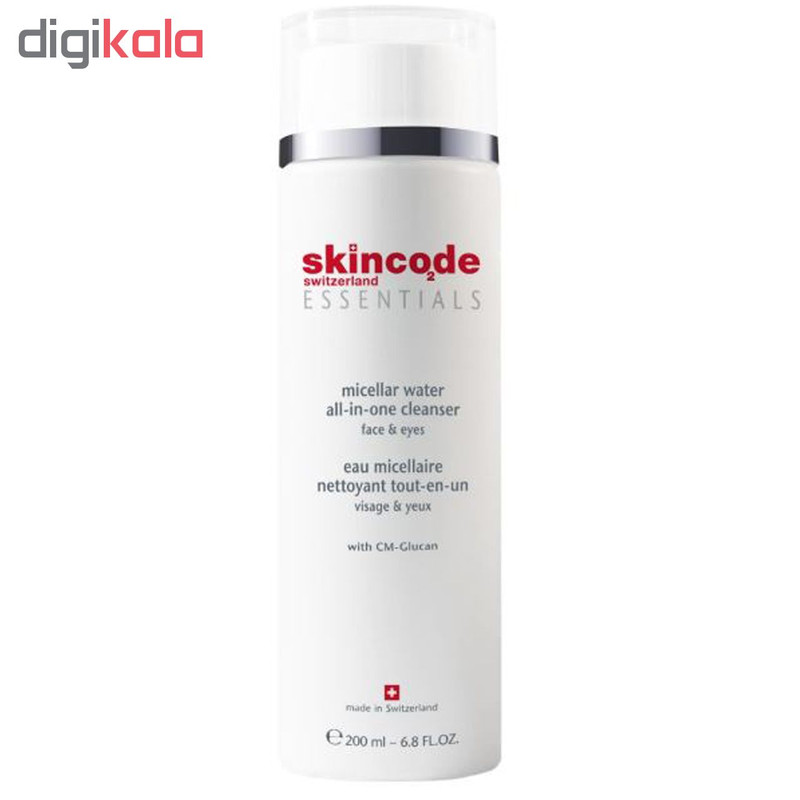 محلول پاک کننده آرایش صورت و چشم اسکین کد مدل MICELLAR WATER 1025 حجم 200 میلی لیتر