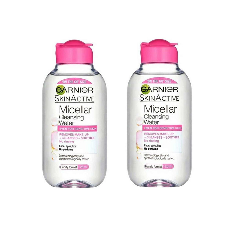 آب پاک کننده صورت گارنیه مدل micellar حجم 125 میلی لیتر مجموعه 2 عددی