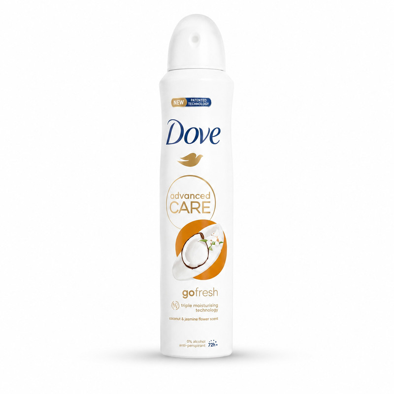 اسپری ضدتعریق داو مدل Coconut 72HR UK حجم 250 میلیلیتر