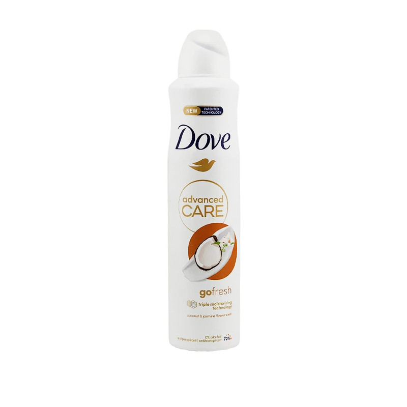 اسپری ضدتعریق داو مدل Coconut 72HR UK حجم 250 میلیلیتر