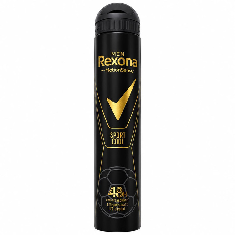 اسپری ضدتعریق رکسونا مدل Sport Cool 48H Black حجم 200 میلیلیتر