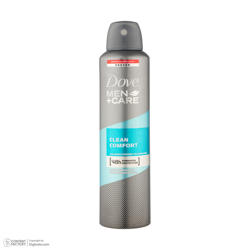اسپری ضد تعریق مردانه داو مدل Clean comfort حجم 250 میلی لیتر