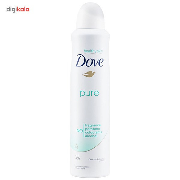 اسپری ضد تعریق زنانه داو مدل Pure حجم 150 میلی لیتر