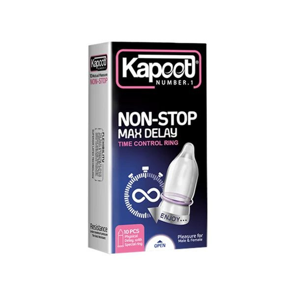کاندوم خاردار کاپوت مدل BIG DOTS بسته 10 عددی به همراه کاندوم تاخیری کاپوت مدل NON-STOP بسته 10 عددی