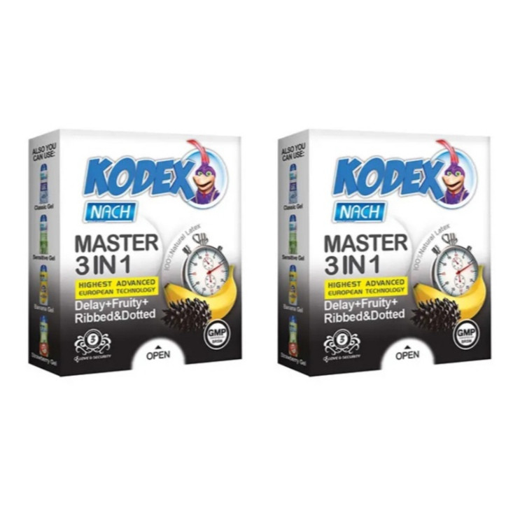 کاندوم ناچ کدکس مدل master مجموعه  2 عددی