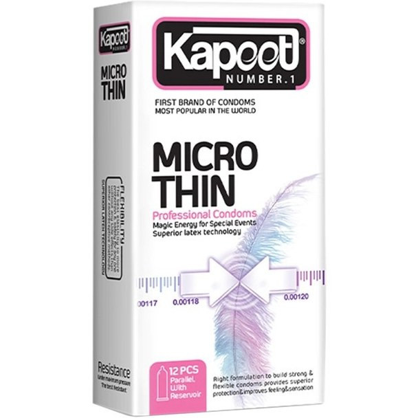کاندوم کلاسیک کاپوت مدل MICRO THIN بسته 12 عددی به همراه کاندوم خاردار کاپوت مدل 7HOT TIME بسته 12 عددی
