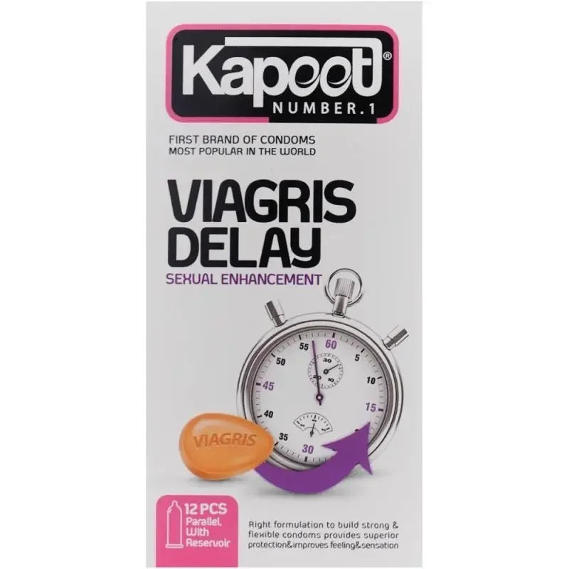 کاندوم کلاسیک کاپوت مدل LUBRICATED بسته 12 عددی به همراه کاندوم تاخیری کاپوت مدل VIAGRIS DELAY بسته 12 عددی