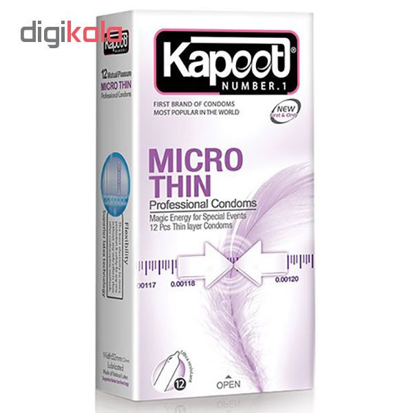 کاندوم کاپوت مدل Micro Thin بسته 12 عددی