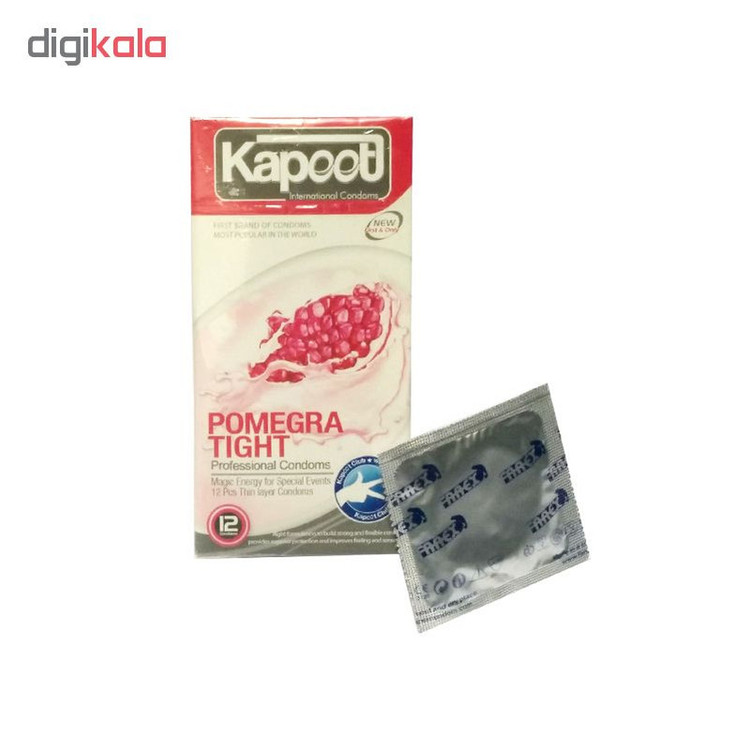 کاندوم کاپوت Pomegra Tight بسته 12 عددی به همراه کاندوم فارکس