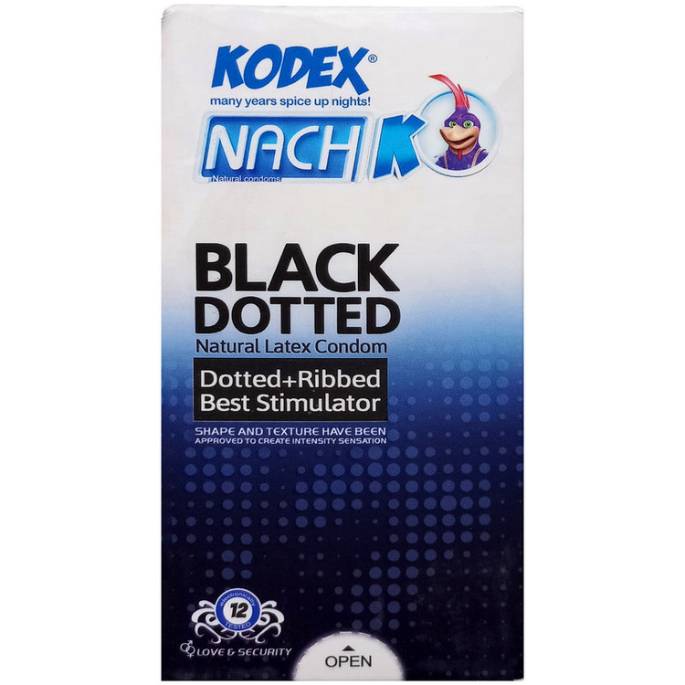 کاندوم ناچ کدکس مدل DOTTED بسته 12 عددی