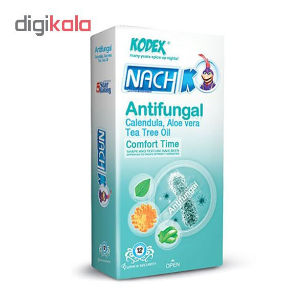 کاندوم ناچ کدکس مدل ANTIFUNGAL مجموعه 12 عددی