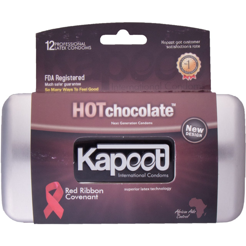 کاندوم کاپوت مدل Hot Chocolate بسته 12 عددی