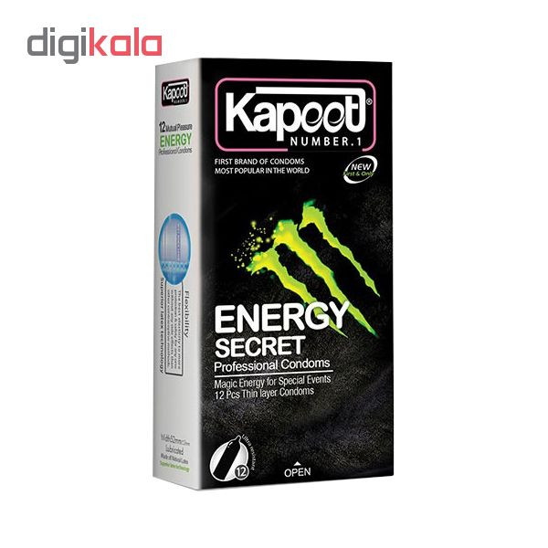 کاندوم کاپوت مدل ENERGY SECRET بسته 12 عددی