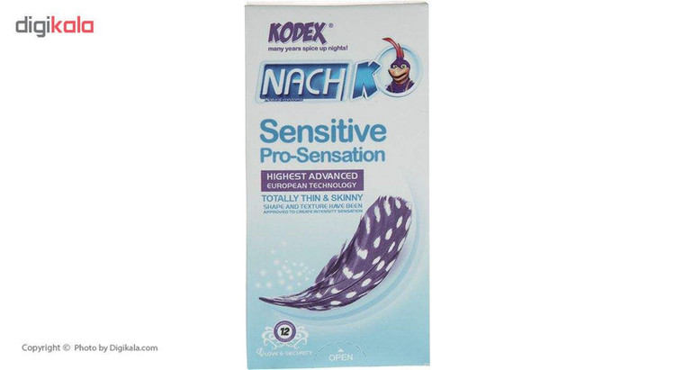 کاندوم ناچ کدکس مدل Pro-Sensation Sensitive بسته 12 عددی به همراه کاندوم گود لایف مدل کلاسیک مجموعه 2 عددی