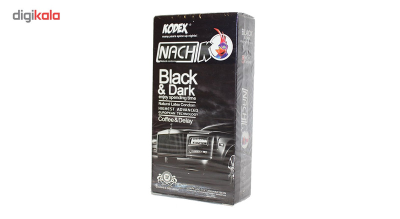 کاندوم کدکس مدل Black Dark بسته 12 عددی