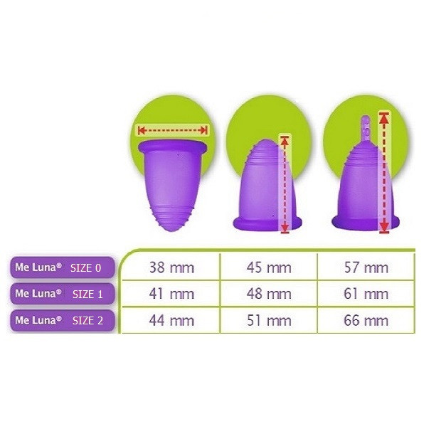 کاپ قاعدگی ملونا مدل کلاسیک ساقه ای سایز 2 مجموعه 2 عددی