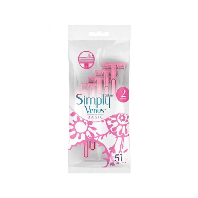 خود تراش ژیلت مدل SIMPLY Venus basic بسته 5 عددی