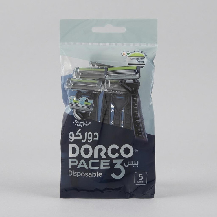 خودتراش دورکو مدل Pace 3 Disposable تحت لیسانس بسته 5 عددی