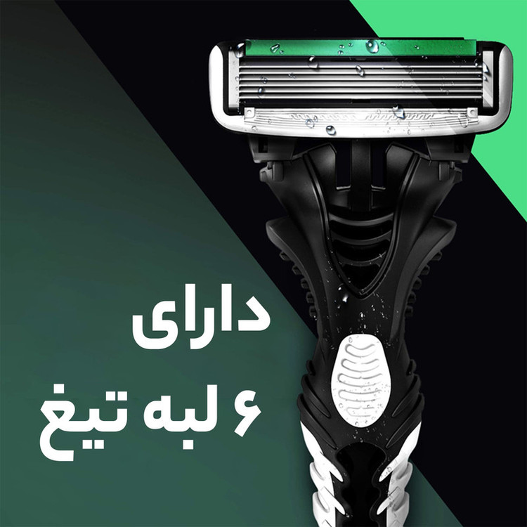 خود تراش دورکو مدل 6Blade تحت لیسانس بسته 2 عددی