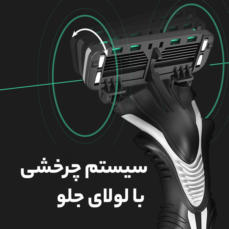 خود تراش دورکو مدل 6Blade تحت لیسانس بسته 2 عددی