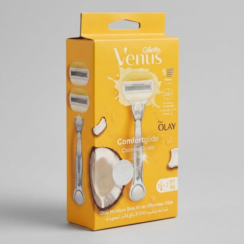 خود تراش ژیلت مدل Venus Olay به همراه یدک بسته 2 عددی