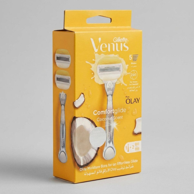 خود تراش ژیلت مدل Venus Olay به همراه یدک بسته 2 عددی