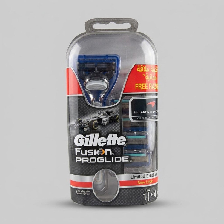 خود تراش ژیلت مدل Fusion Proglide به همراه تیغ یدک بسته 4 عددی