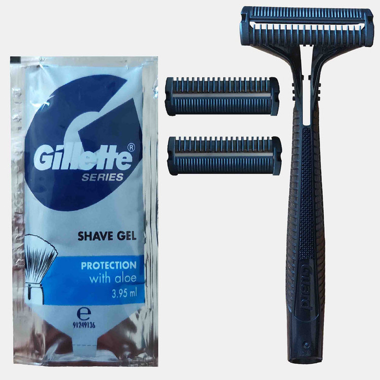 خود تراش ژیلت مدل Guard به همراه تیغ یدک بسته 2 عددی