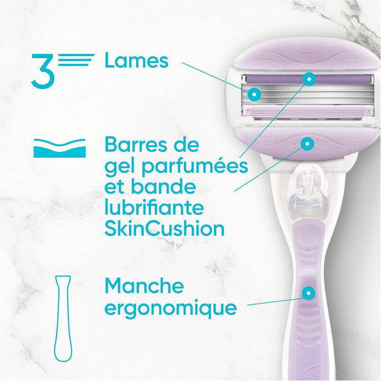 خود تراش ژیلت مدل Venus Comfortglide Breeze به همراه یدک بسته 4 عددی